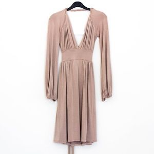 Champagne Backless Cocktail Dress